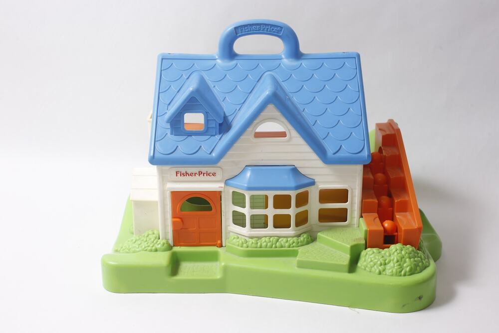 1990s Fisher-Price Little People Family House 2557 Playset ~ 260930-WH 1186